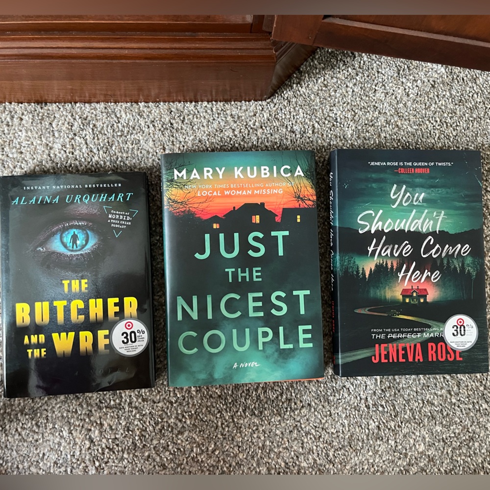 Lot of 2 Hard-Cover Fiction Thriller Books!